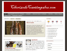 Tablet Screenshot of chorizodecantimpalos.com